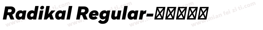 Radikal Regular字体转换